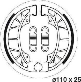 SBS2195 Bremsesko Sett m/Fjærer