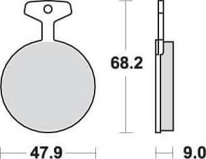 SBS504 Bremseklosser Front