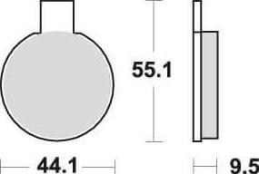 SBS505 Bremseklosser Front Spesial