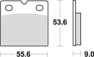 SBS506 Bremseklosser Front