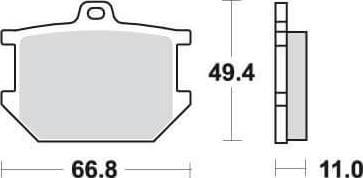 SBS507 Bremseklosser Front