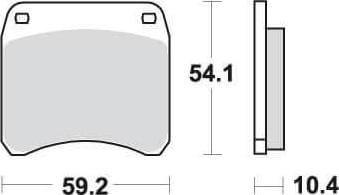 SBS523 Bremseklosser Dual Carbon