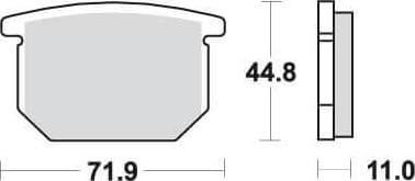 SBS534 Bremseklosser Front