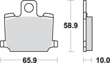 SBS535 Bremseklosser Front