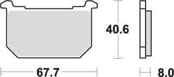 SBS539 Bremseklosser Front