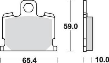 SBS547 Bremseklosser Front