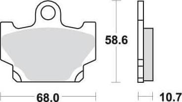 SBS550 Bremseklosser Front