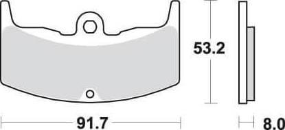 SBS552 Bremseklosser Bak