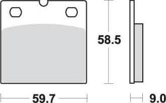 SBS554 Bremseklosser Front