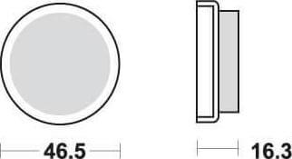 SBS576 Bremseklosser Bak