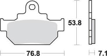 SBS581 Bremseklosser (582) Front