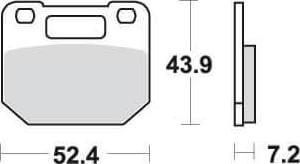 SBS587 Bremseklosser Front