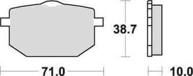 SBS596 Bremseklosser Front