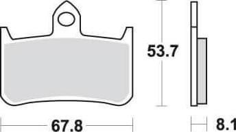 SBS622 Bremseklosser Dual Carbon