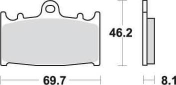 SBS631 Bremseklosser Dual Carbon