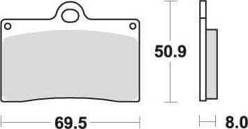 SBS566 Bremseklosser Dual Carbon