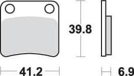 SBS643 Bremseklosser Bak