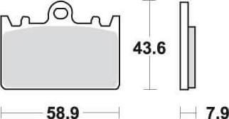 SBS666 Bremseklosser Front