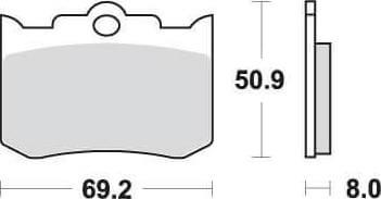 SBS678 Bremseklosser Dual Carbon