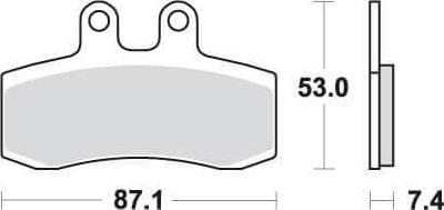 SBS681 Bremseklosser Front