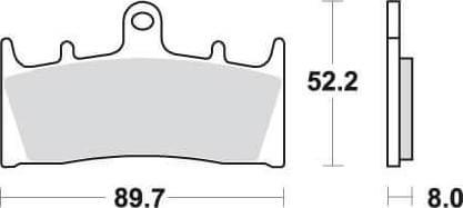 SBS686 Bremseklosser Dual Carbon