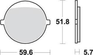 SBS699 Bremseklosser Front