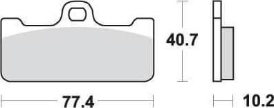 SBS711 Bremseklosser Dual Carbon Brembo