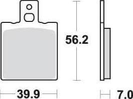 SBS718 Bremseklosser