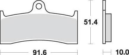 SBS729 Bremseklosser Nissin/Performance Machine