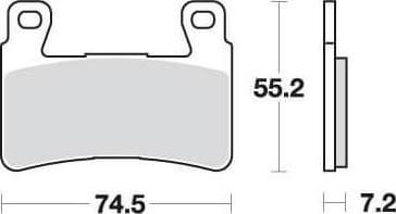 SBS734 Bremseklosser Dual Carbon