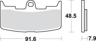 SBS795 Bremseklosser Buell XB9/12 Front