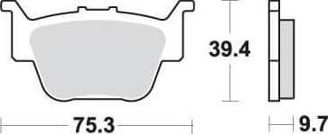 SBS813 Bremseklosser RSI- Sinter TRX450