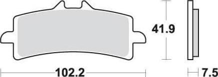 SBS841 Bremseklosser Dual Carbon