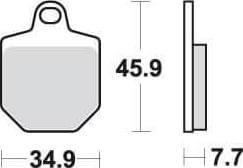 SBS843 Bremseklosser RSI-SINTER