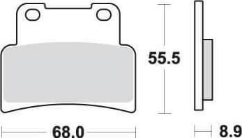 SBS844 Bremseklosser