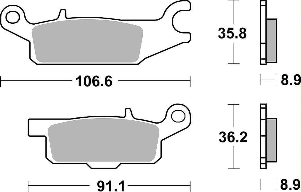 SBS852 Bremseklosser RSI- Sinter