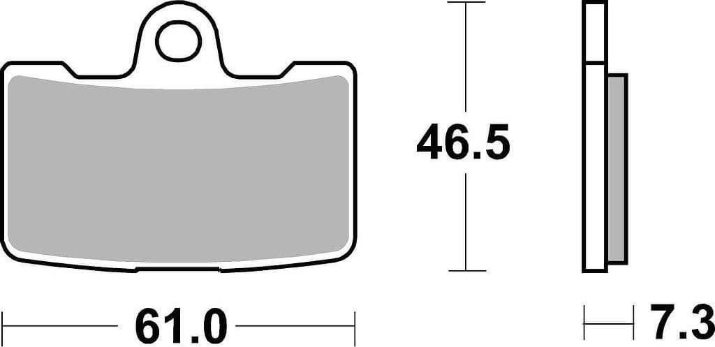 SBS856 Bremseklosser