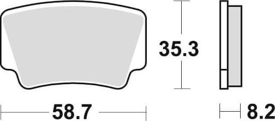 SBS867 Bremseklosser RSI-SINTER