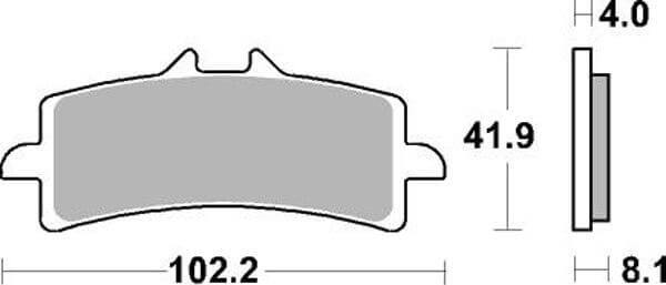 SBS901 Bremseklosser Racing Front