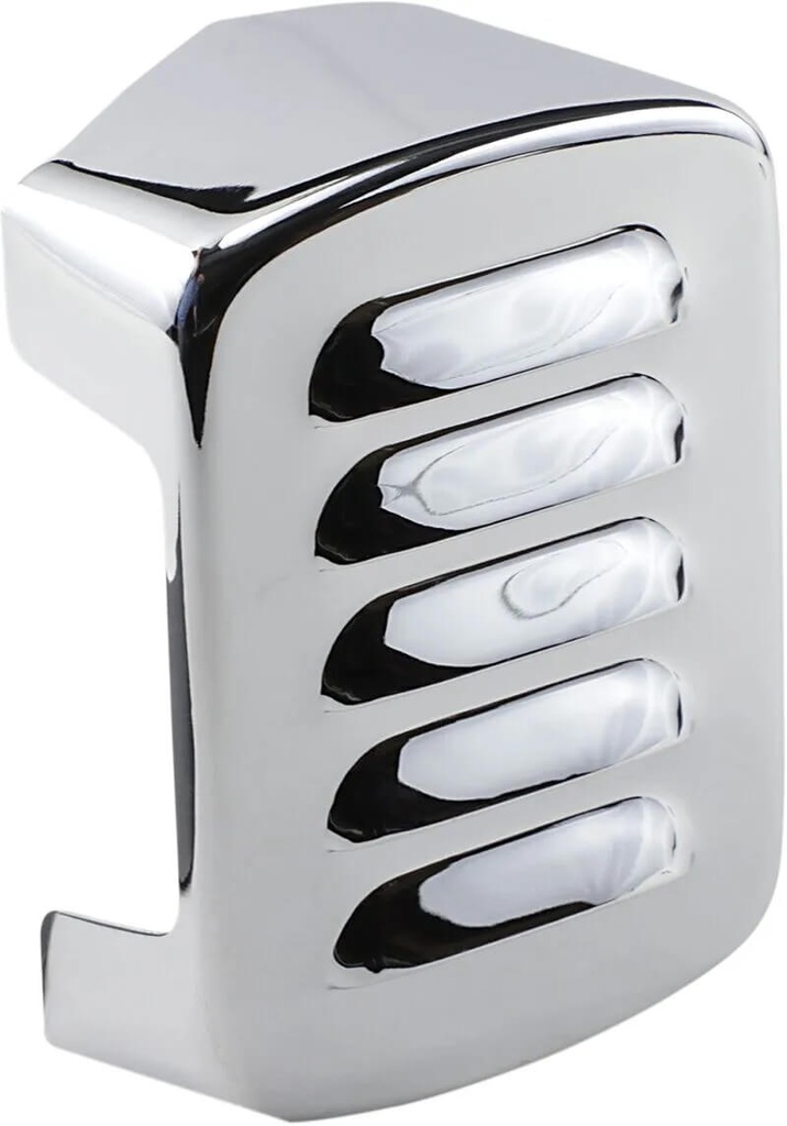 Louvered Coil Cover, Chrome, 65-99 FXST,FX,FXWG