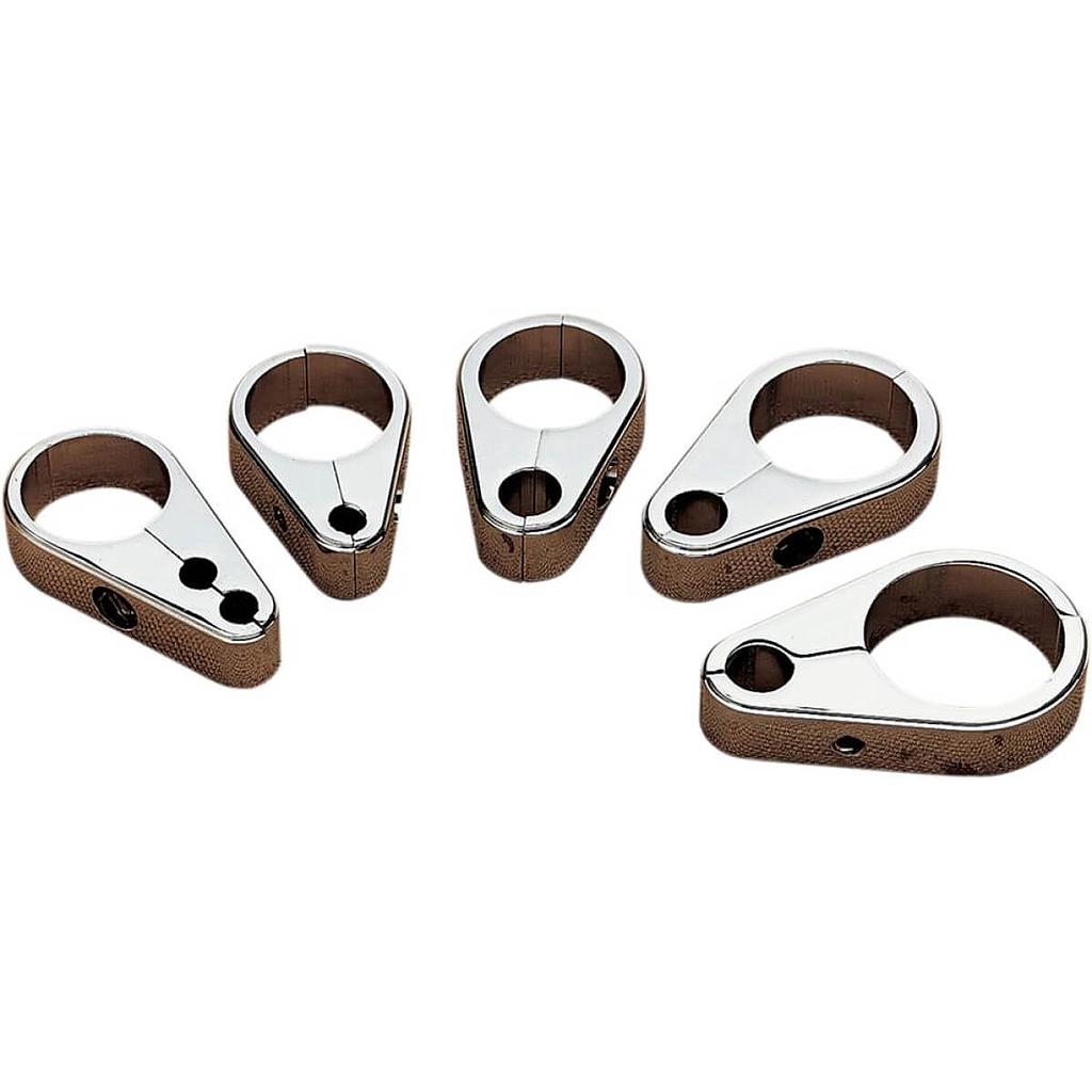 Frame Cable Clamp Chrome 2"
