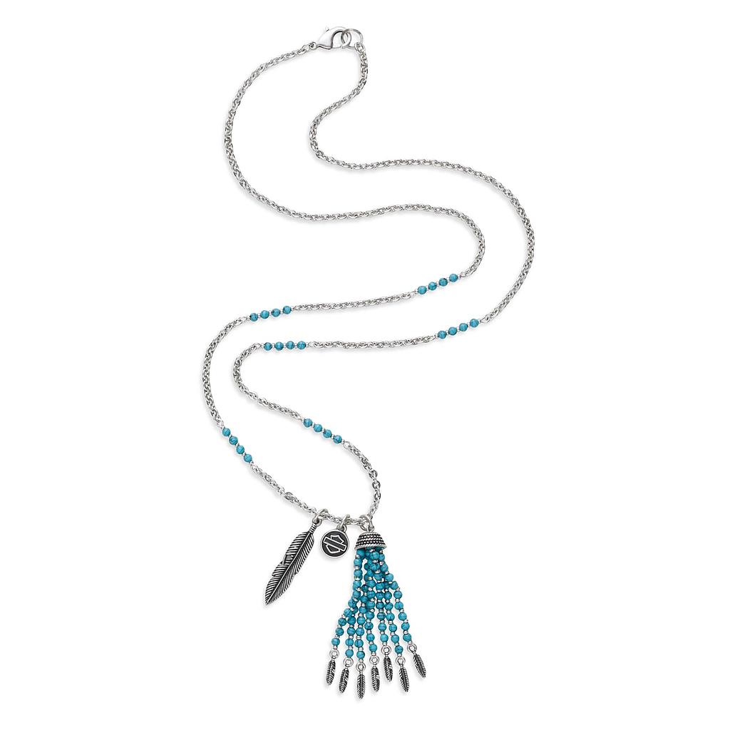 Necklace Turquoise Bead &amp; Charm