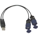 USB Splitter m/Vanntette Hetter