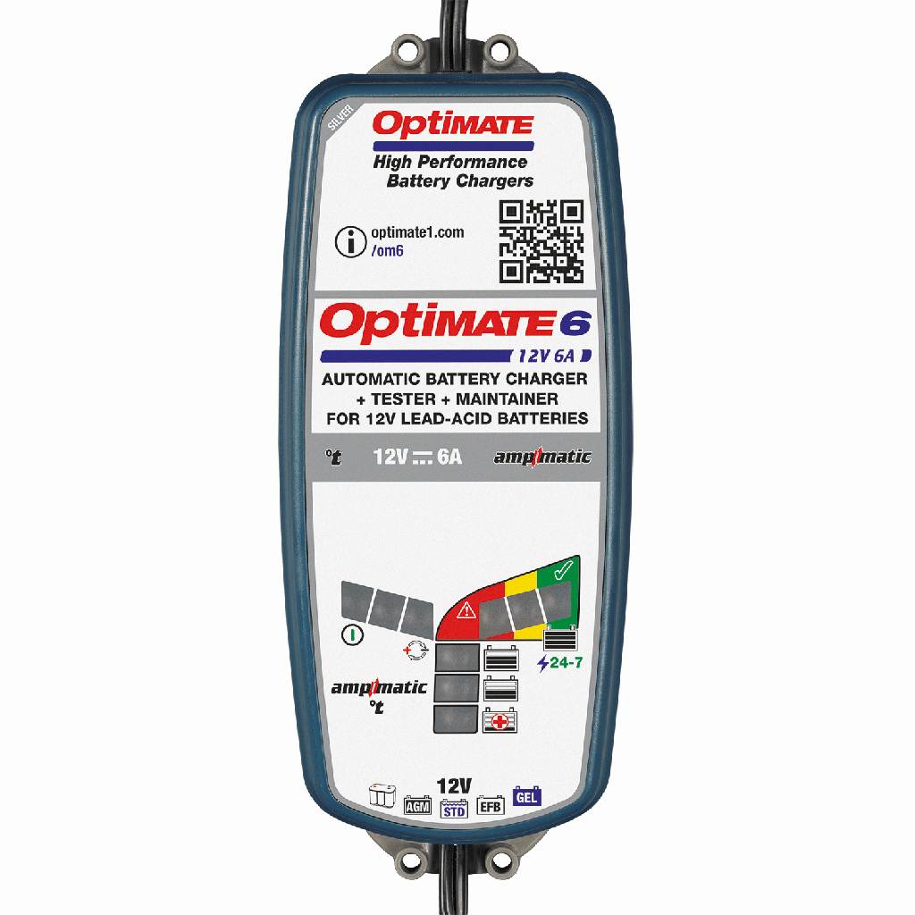 Optimate 6 Batterilader, 12V 6A