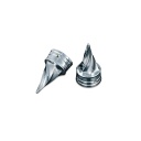 Front Axle Cover Set, Twisted, Chrome
