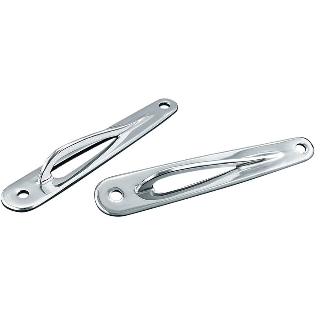 Front Fork Custom Tie-Down Brackets, Chrome