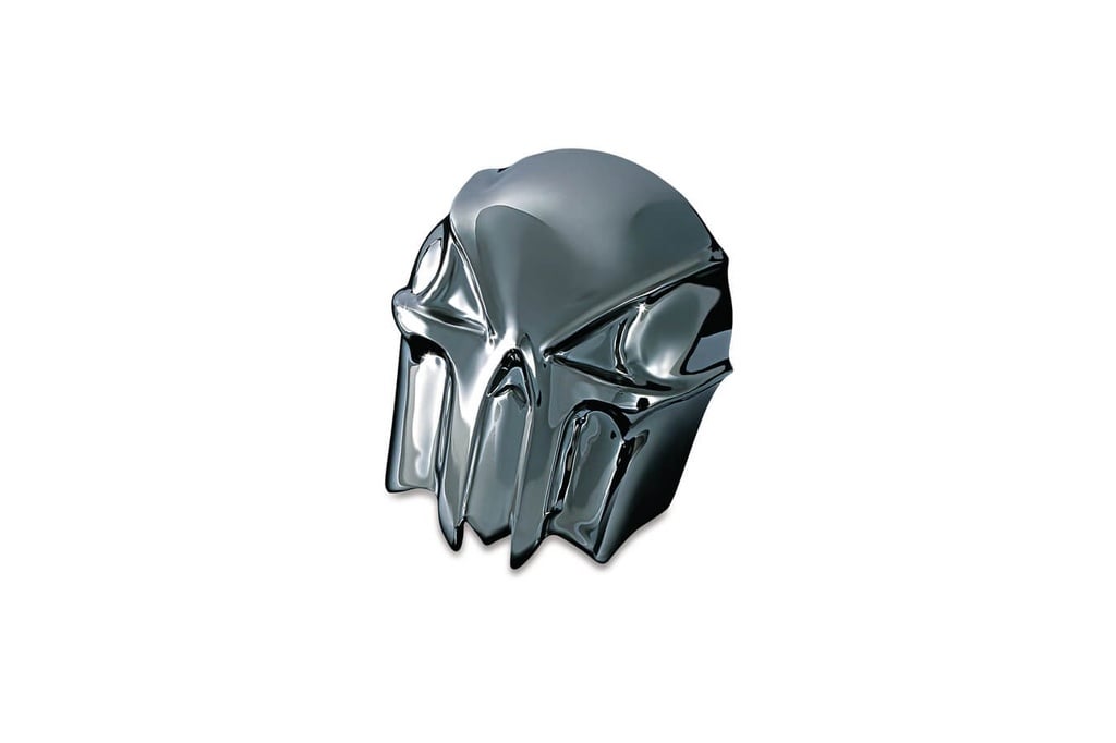 Skull Horn Cover, Chrome
