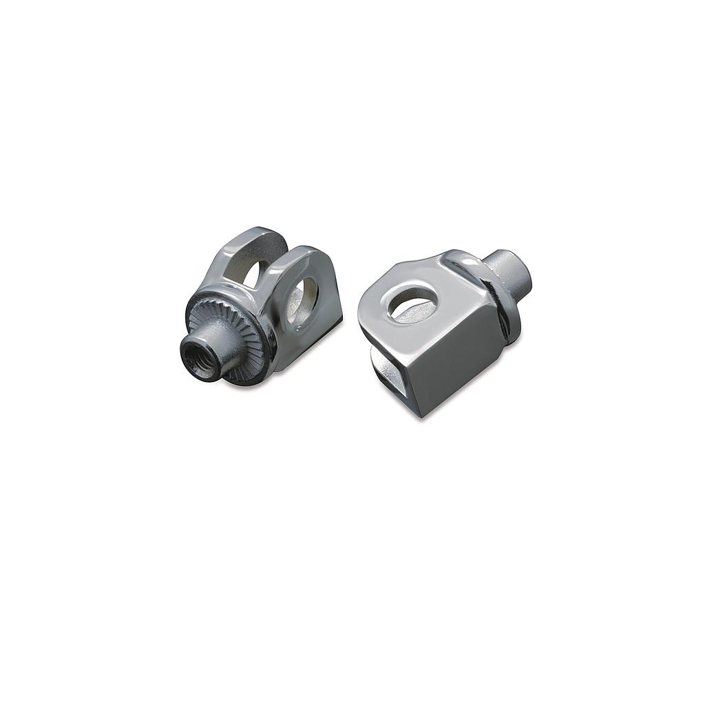 Splined Peg Adapters for Can-Am, Honda &amp; Suzuki, Chrome