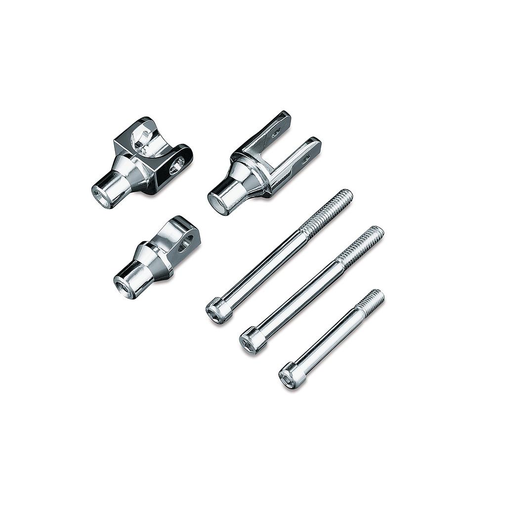 Tapered Female Peg Adapters for Bullet Style Mounts, Chrome