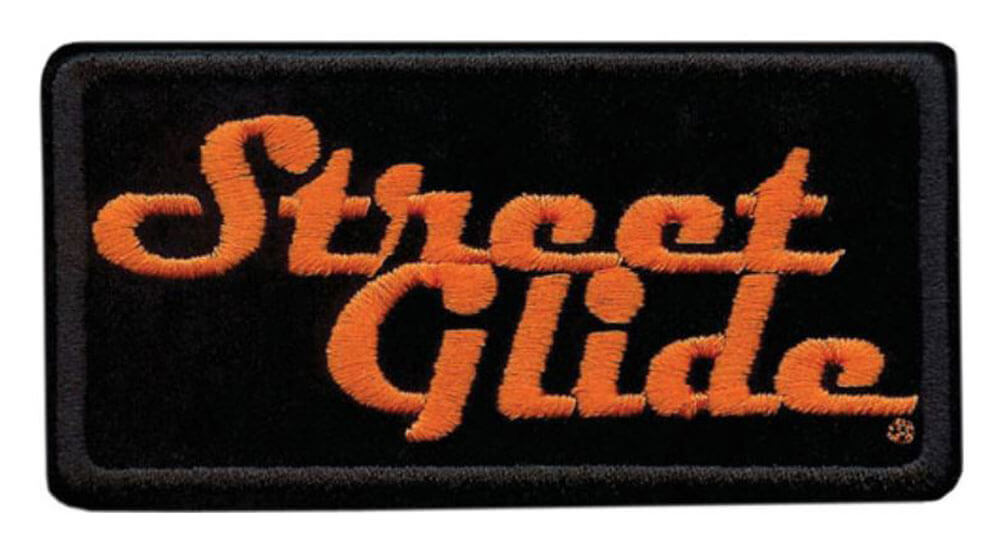 Embroidered Street Glide Emblem Patch, Small